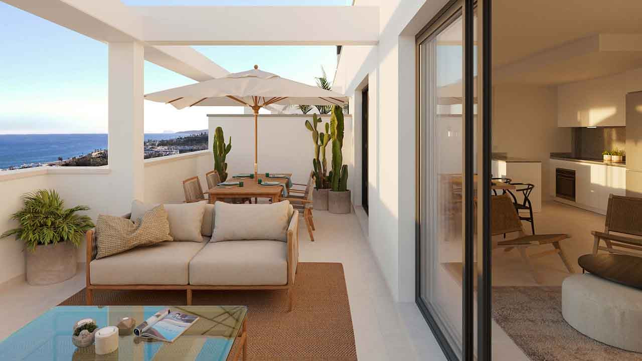Celere Sea Views: Apartments and penthouses with sea views in Estepona.