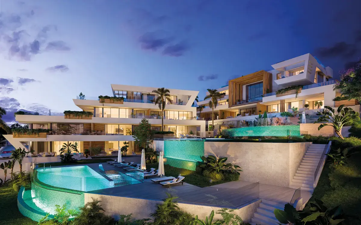 Marbella Sunset: New apartments and penthouses located in Marbella on the Costa del Sol.