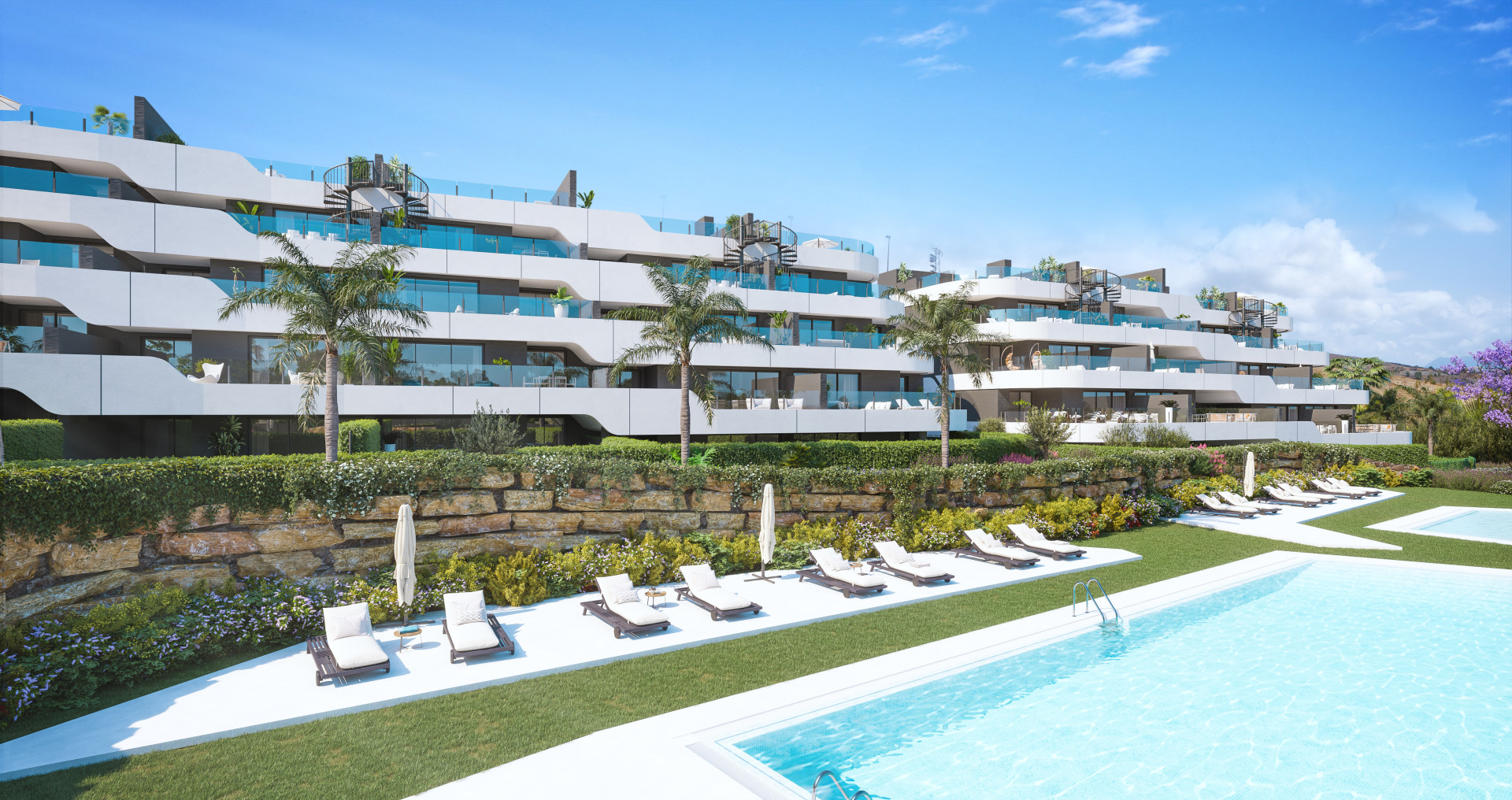 Oasis 325 Phase II: 2 and 3 bedroom apartments in the area of La Resina, Estepona.