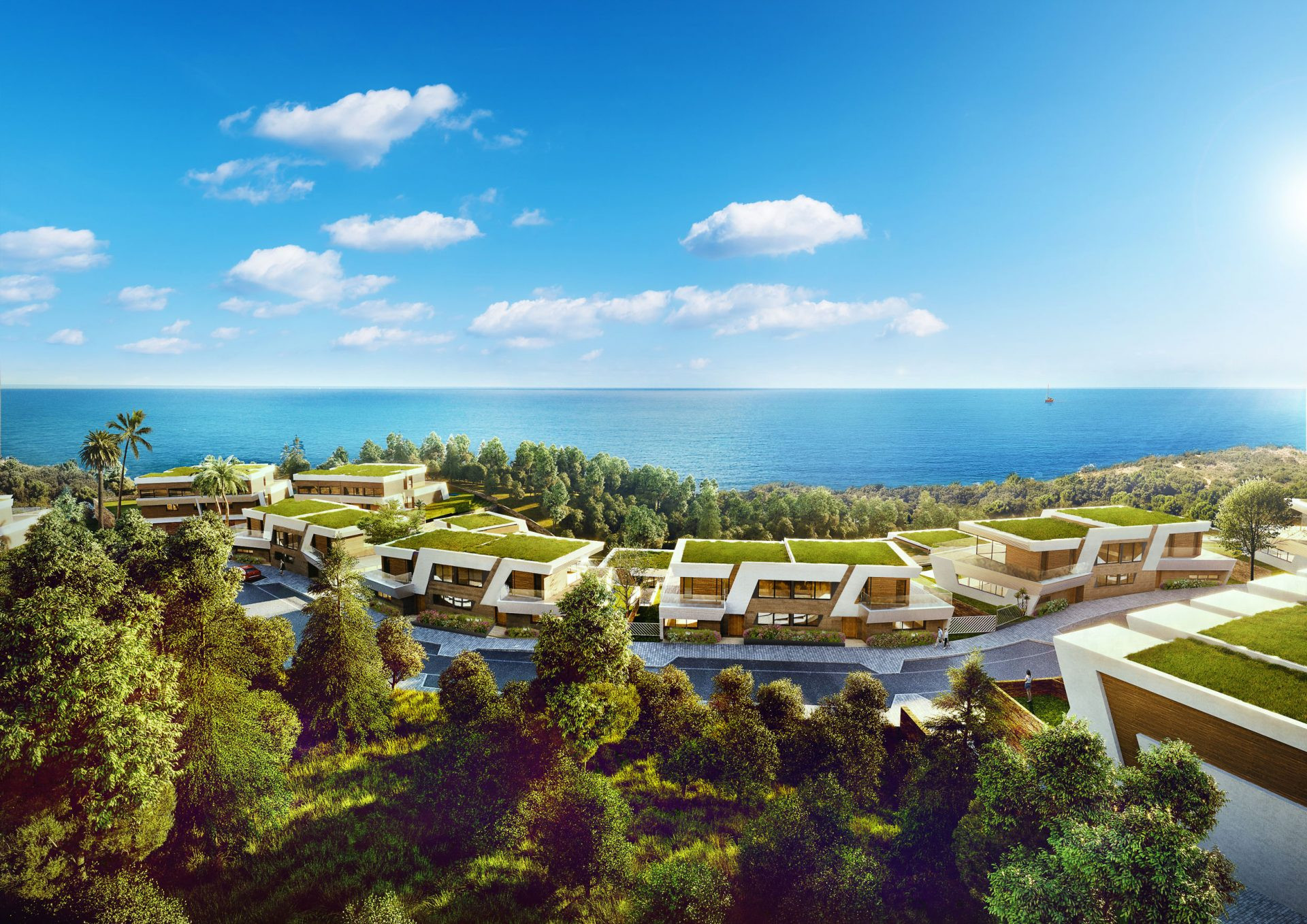 Eden I y II: Exclusive avant-garde townhouses with stunning sea views in Mijas Costa