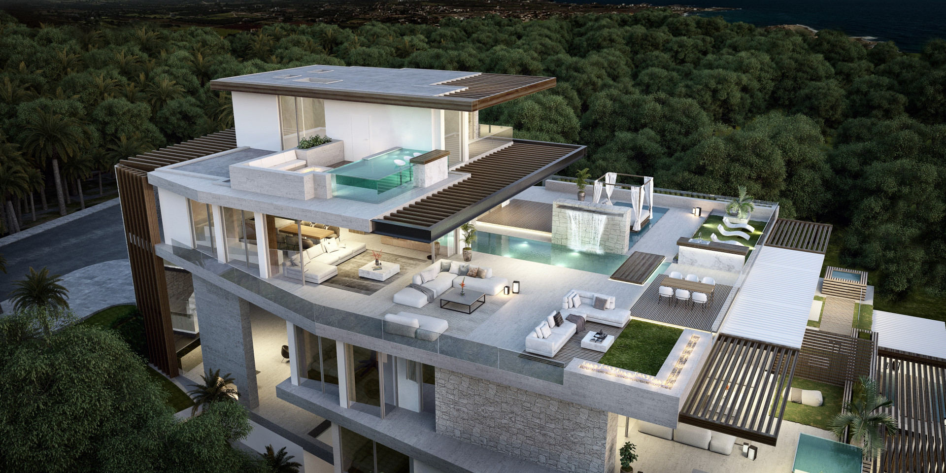 Ikkil Bay: Luxury residential project of nine homes with ocean views in Estepona.