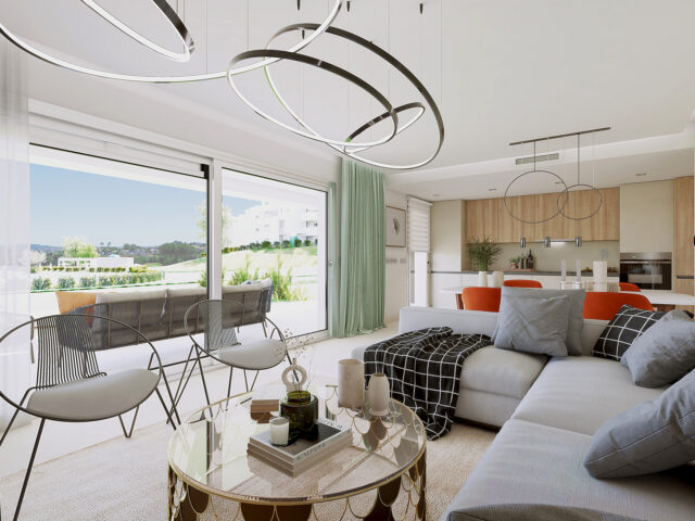 Three bedroom ground floor flat wit terrace in La Cala Golf Resort in Mijas.