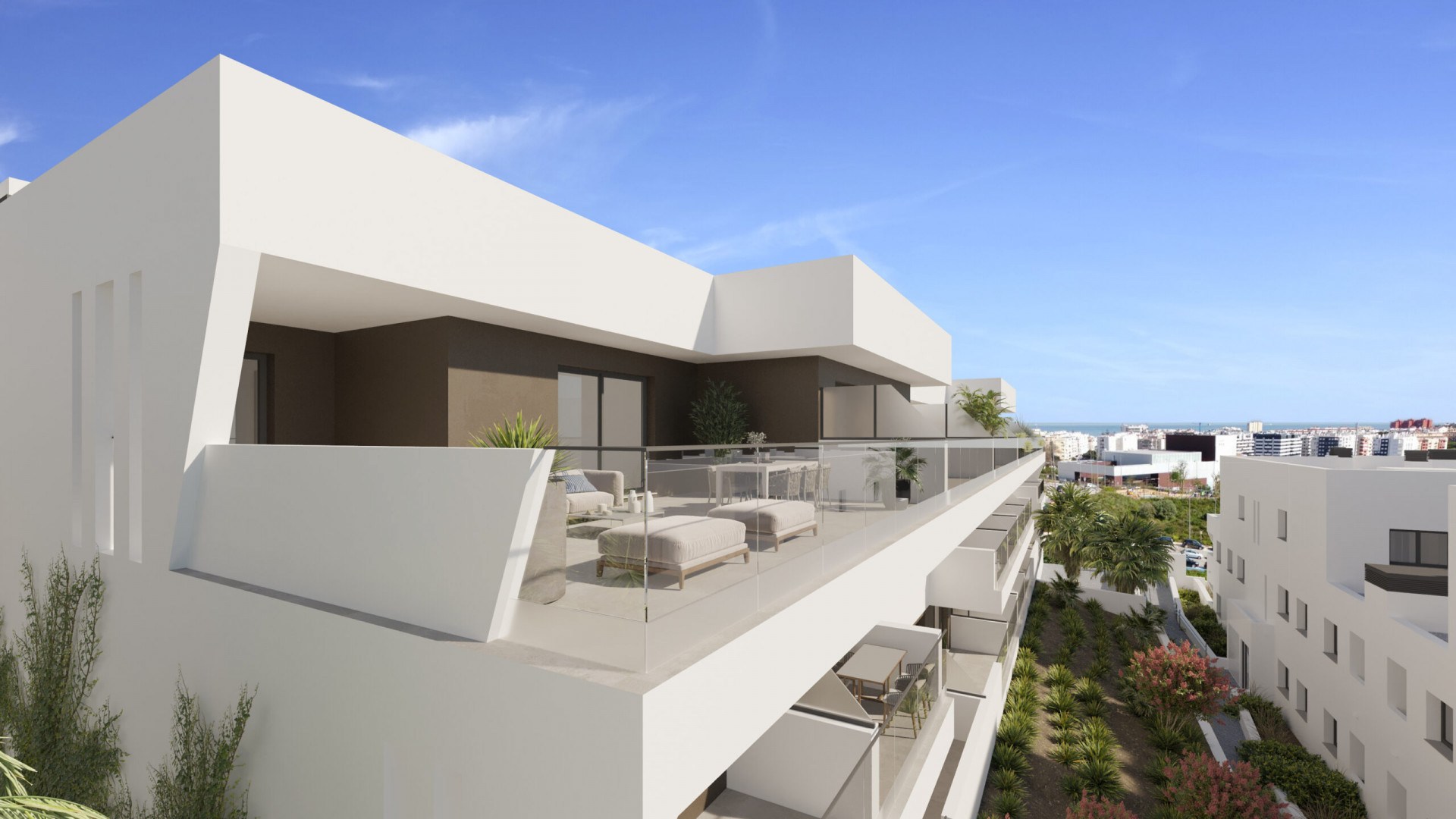 Modern newly built one bedroom apartment in Estepona.