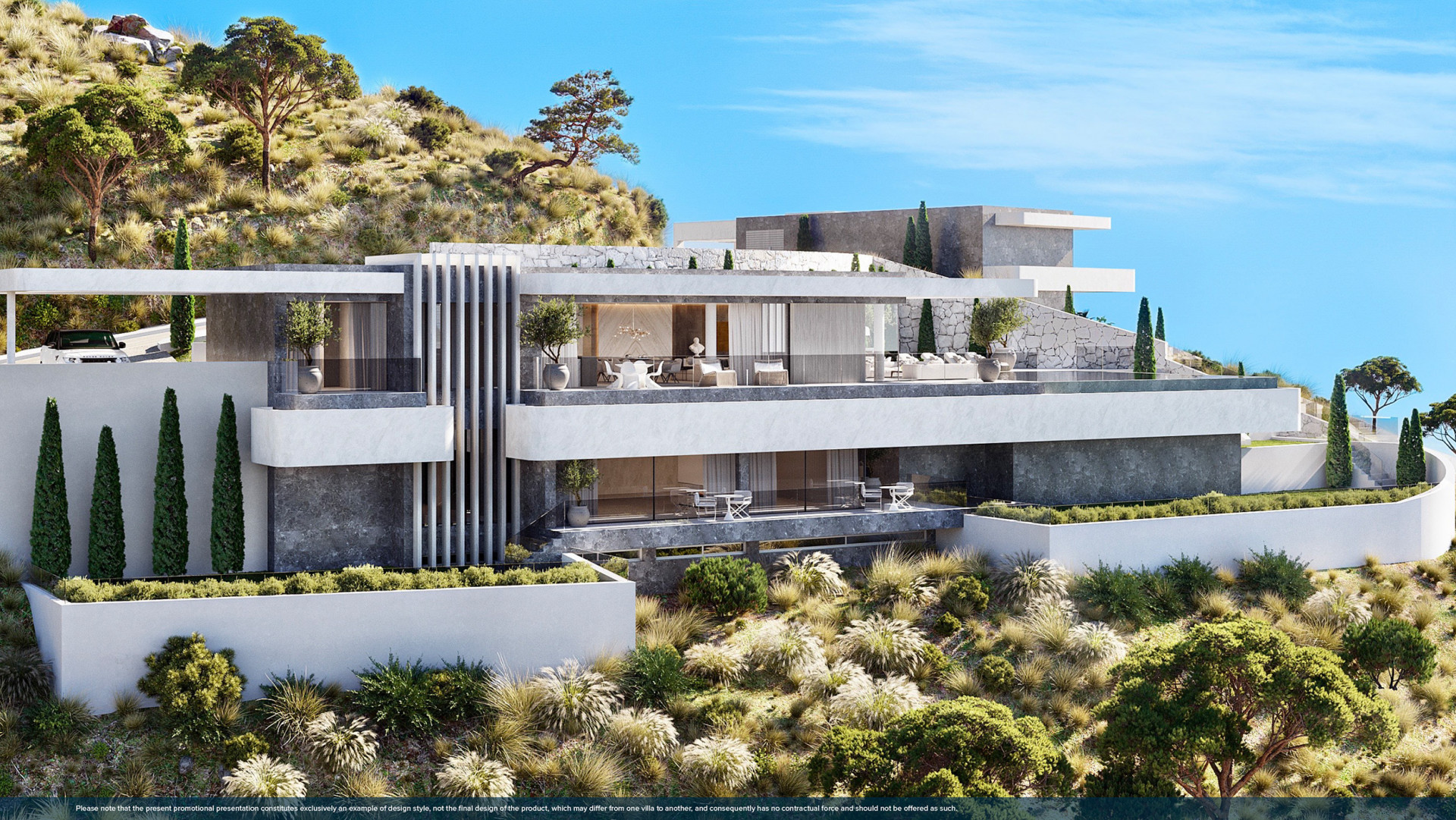 Vista Lago Residences: Exclusive 3 and 4 bedroom villas overlooking the Marbella coastline.