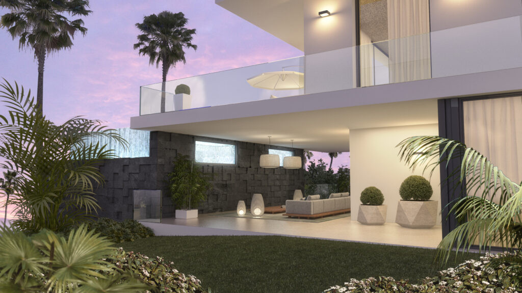 Cabopino Gardens: Exclusive project of only 5 villas with luxury finishes located frontline golf in Marbella.