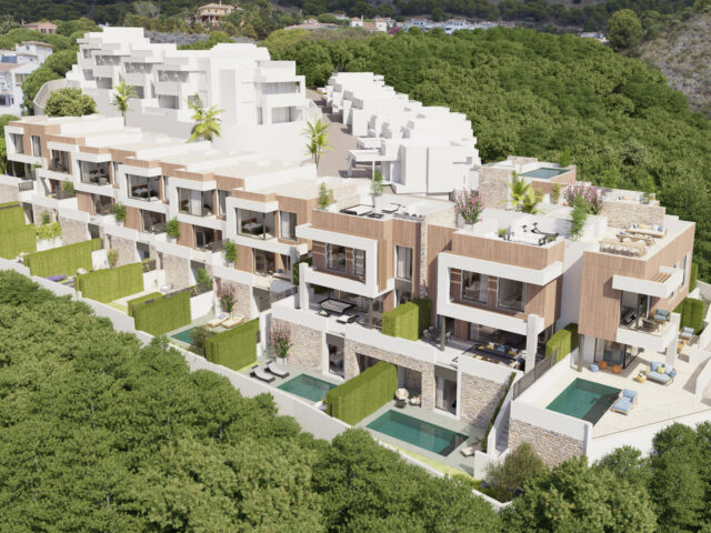 Buenavista Views: Development of 32 semi-detached villas with sea views located in Mijas Costa.