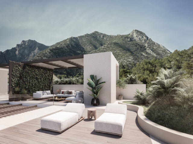 Exclusive villa with luxury finishes located in the urbanization Cascada de Camoján, in Marbella.
