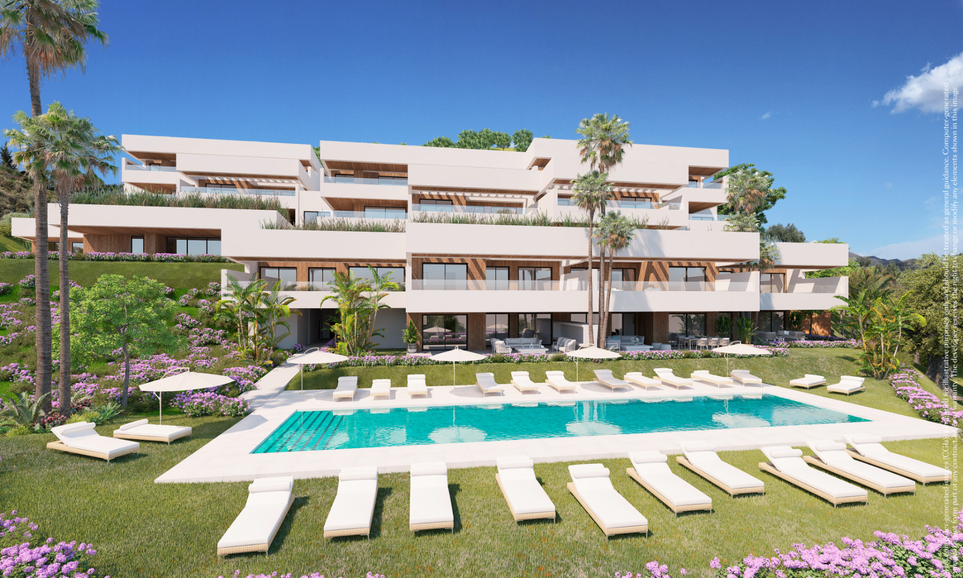 Olivos: Residential development of 22 flats and penthouses located in Palo Alto, Ojen.
