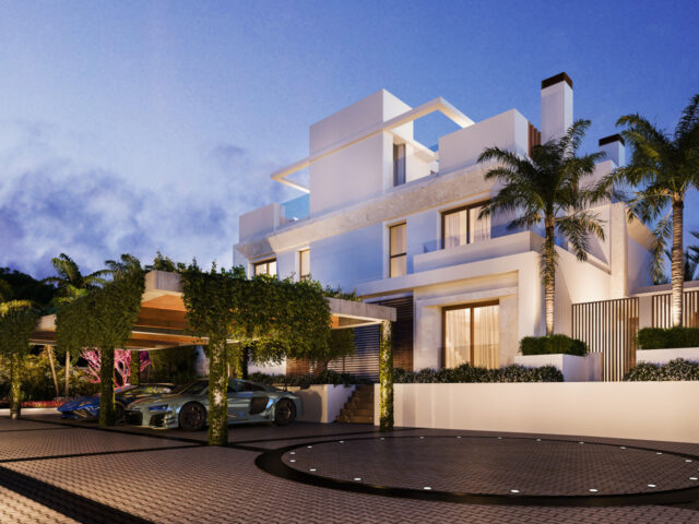 Black Pearl: Luxury residential development comprising only 4 frontline beach villas in Marbella East.