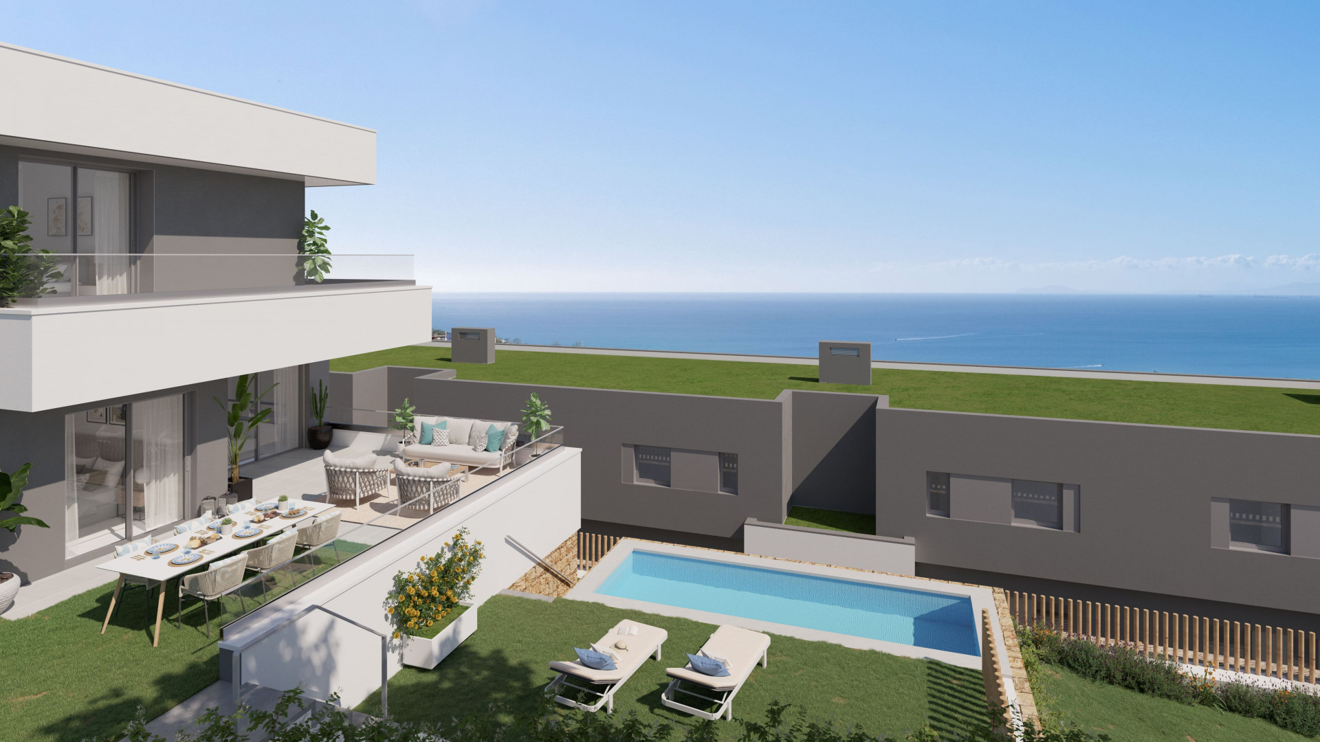 Blue Marine: Residential project in Manilva of semi-detached and detached houses with 3 and 4 bedrooms.
