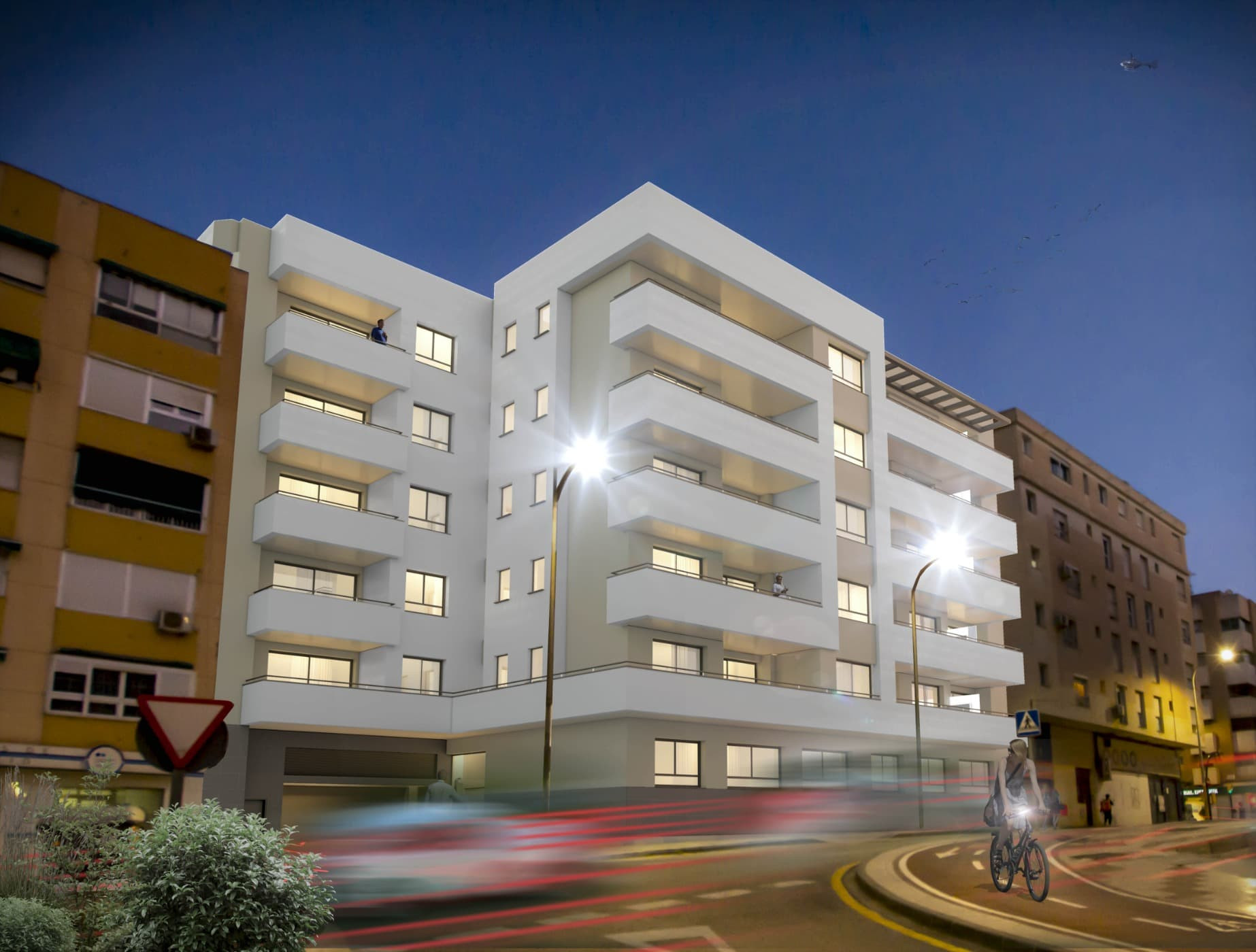 Edificio Cabas Galván: New promotion comprising 23 homes located in the city of Malaga.