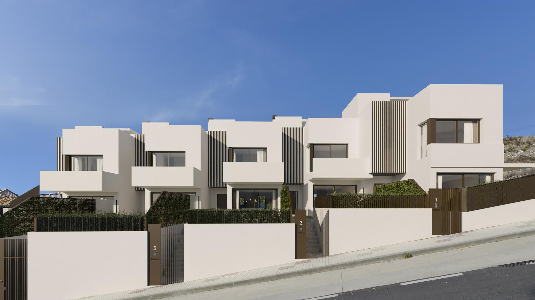 Idilia Meraki: New development of 9 magnificent semi-detached villas in Rincón de la Victoria.