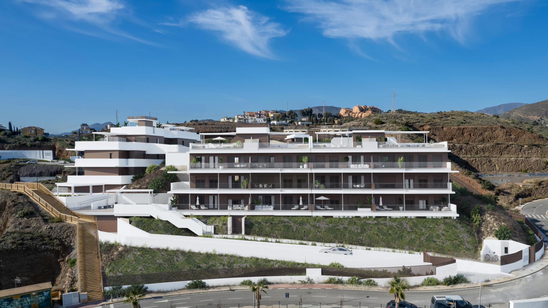 Idilia Sonne: New development of 27 exclusive homes with sea views in Rincón de la Victoria.